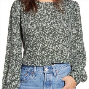 All In Favor Long Sleeve Pattern Blouse